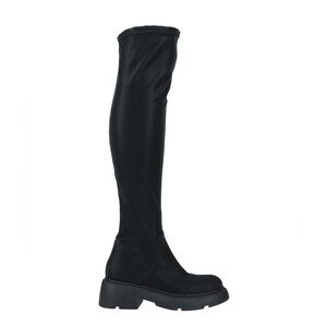 le Pepite Italy Black over the knee platform boots 8 NEw $450